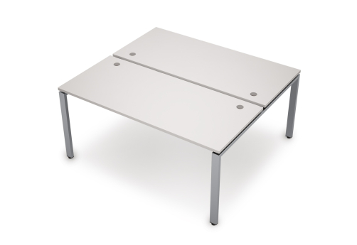 Бенч-система на 2 рабочих места Деко Прима, цвет белый