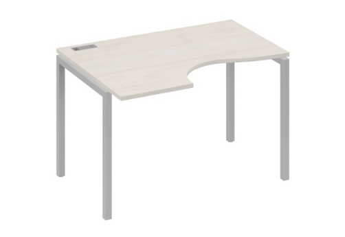 Стол эргономичный левый Классика Мира Лофт, цвет дуб шамони + серый