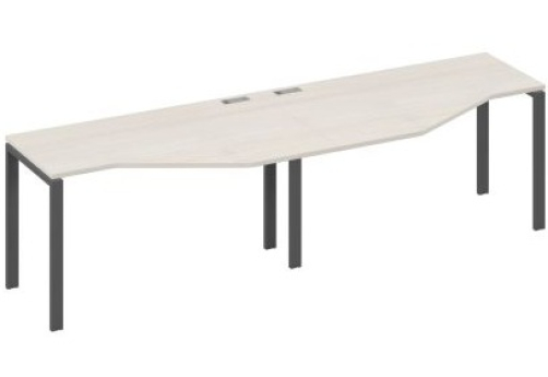 Рабочая станция эргономичная (2х140) Мира Нумо, цвет дуб шамони + антрацит