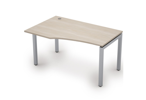 Стол криволинейный левый Деко Тренд, цвет шамони светлый