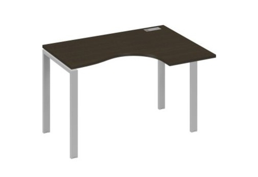 Стол эргономичный правый Мира Нумо, цвет венге + серый