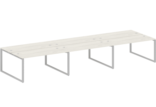 Стол на 6 рабочих мест, цвет дуб новара