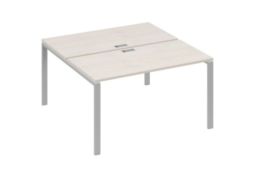 Рабочая станция (2х140) Мира Нумо, цвет дуб шамони + серый