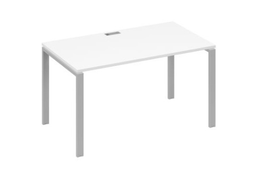 Стол письменный Мира Нумо, цвет белый премиум + серый