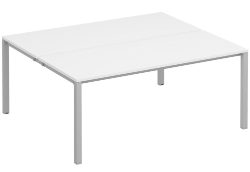 Рабочая станция (2х180) Прайм Металл 50, цвет белый + серый