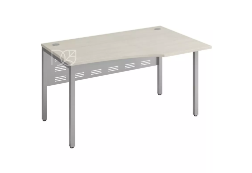 Стол эргономичный (экран - металл) правый, цвет шамони светлый