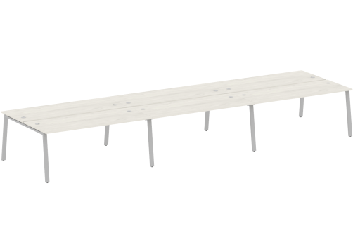 Стол на 6 рабочих мест, цвет дуб новара