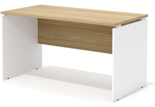 Стол рабочий прямой Некста, цвет вяз + белый