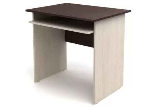 Стол компьютерный, цвет венге + дуб молочный
