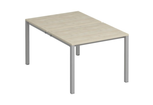 Рабочая станция (2х100) Прайм Металл 50, цвет шамони светлый + серый