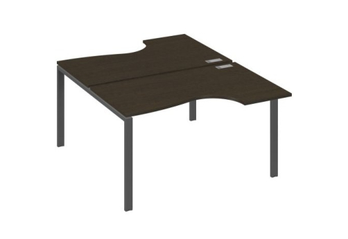 Рабочая станция эргономичная (2х140) Мира Нумо, цвет венге + антрацит