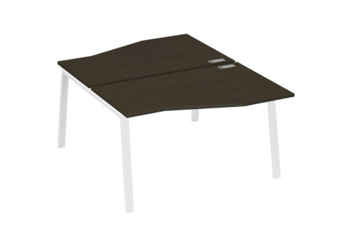 Станция рабочая эргономичная 2х140 Мира Трио, цвет венге + белый