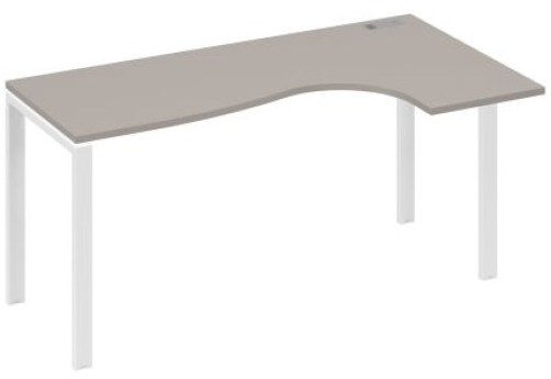 Стол эргономичный правый Мира Нумо, цвет мокко премиум + белый