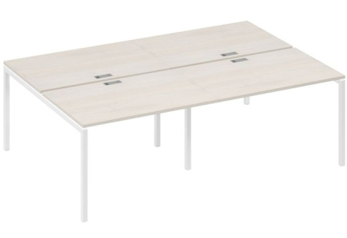 Рабочая станция 4х120 Мира Лофт, цвет дуб шамони + белый