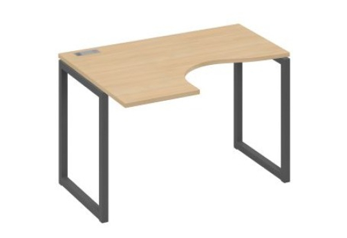 Стол эргономичный левый Мира Одри, цвет натуральный дуб + антрацит