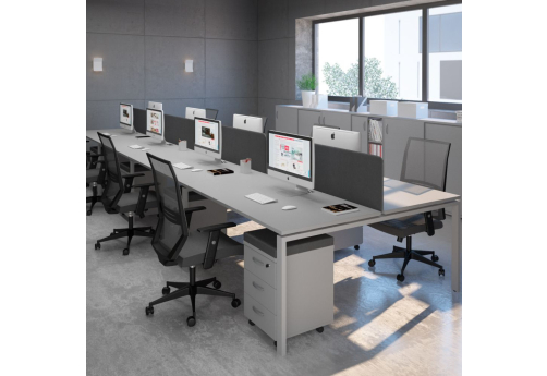 Рабочая станция (8х120) Мира Нумо, цвет серый + серый