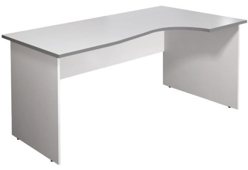 Стол криволинейный правый, цвет серый