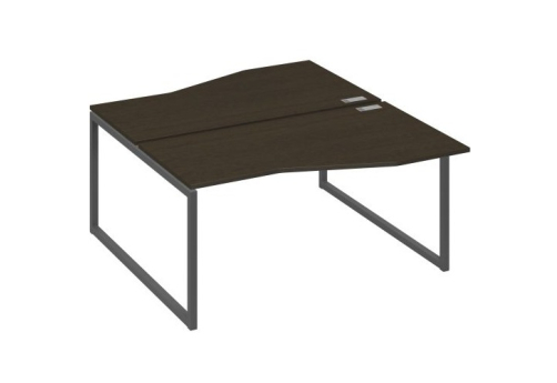 Рабочая станция эргономичная (2х160) Мира Одри, цвет венге + антрацит