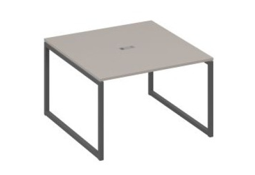 Стол для переговоров квадратный Мира Одри, цвет мокко премиум + антрацит