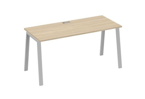 Стол письменный Мира Трио, цвет дуб скандинавский + серый