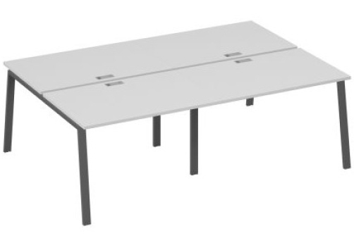 Рабочая станция 4х120 Мира Трио, цвет серый + антрацит