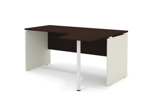 Стол рабочий эргономичный с опорой (правый) Некста, цвет венге + беж
