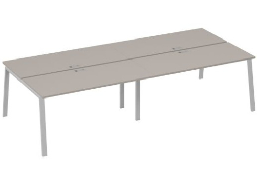 Рабочая станция 4х160 Мира Трио, цвет мокко премиум + серый