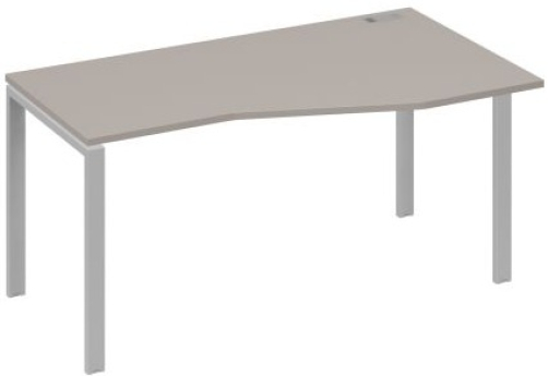 Стол эргономичный правый Мира Нумо, цвет мокко премиум + серый