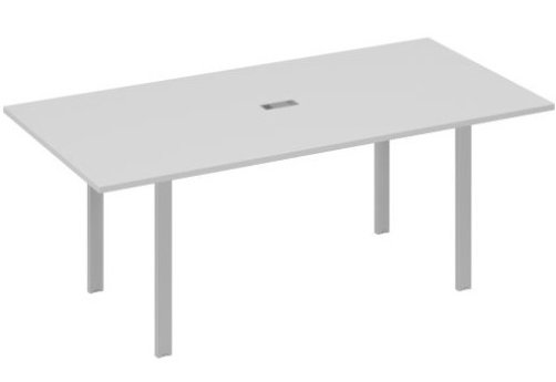 Стол для переговоров прямоугольный Мира Нумо, цвет серый + серый