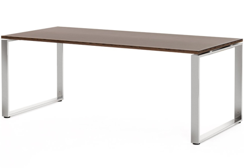 Стол письменный, цвет орех + хром
