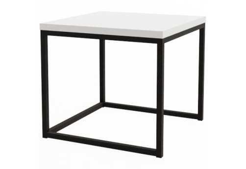 Стол журнальный квадратный большой Винси 1, цвет белый