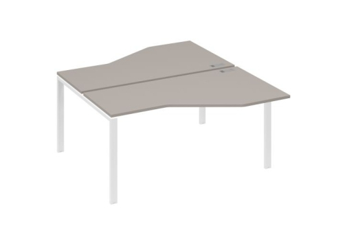 Рабочая станция эргономичная (2х160) Мира Нумо, цвет мокко премиум + белый