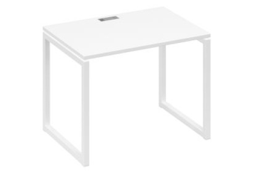 Стол письменный Мира Одри, цвет белый премиум + белый