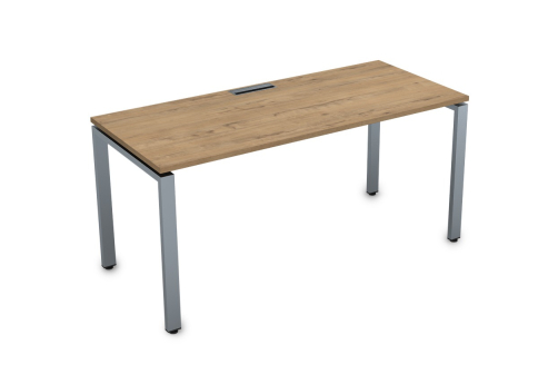 Стол рабочий Платинум Персонал, цвет тиковое дерево