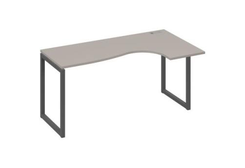 Стол эргономичный правый Мира Одри, цвет мокко премиум + антрацит