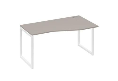 Стол эргономичный правый Мира Одри, цвет мокко премиум + белый