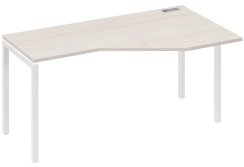 Стол эргономичный правый Техно Мира Лофт, цвет дуб шамони + белый