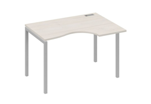 Стол эргономичный правый Классика Мира Лофт, цвет дуб шамони + серый