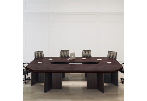 Стол для переговоров составной Шарден, цвет темный орех