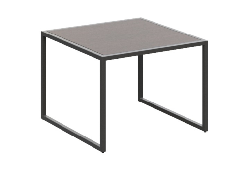 Столик малый Венто Софт, цвет серый + черный