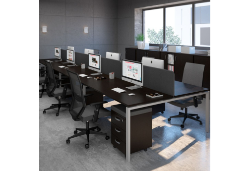 Рабочая станция (8х120) Мира Нумо, цвет венге + серый