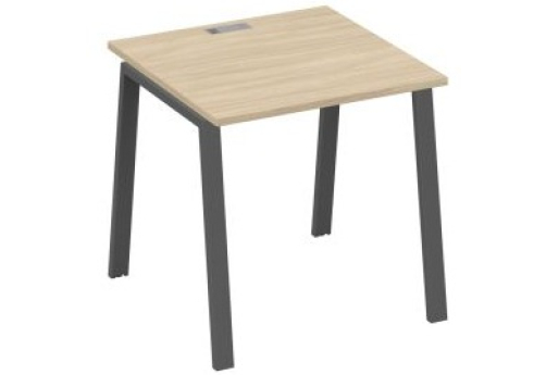 Стол письменный Мира Трио, цвет дуб скандинавский + антрацит