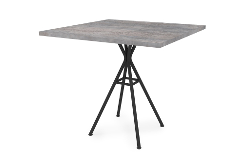 Стол обеденный квадратный Мальта, цвет базальт