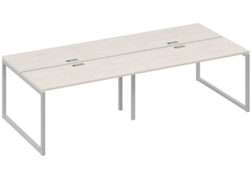 Рабочая станция (4х140) Мира Одри, цвет дуб шамони + серый