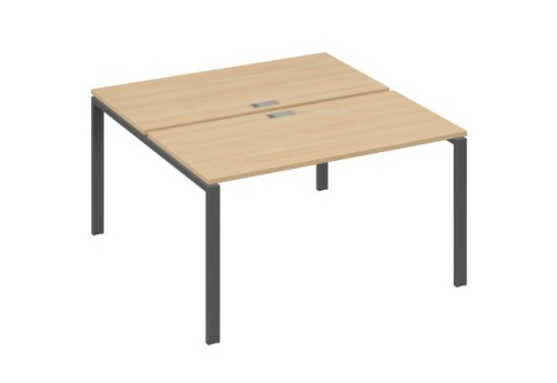 Рабочая станция (2х140) Мира Нумо, цвет натуральный дуб + антрацит