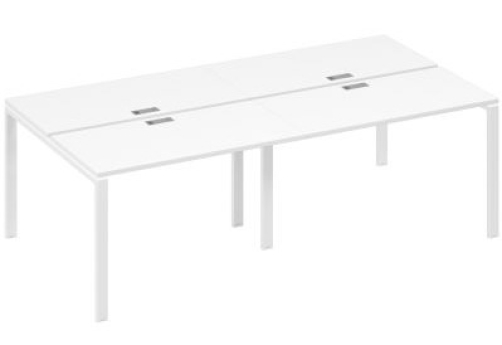 Рабочая станция (4х120) Мира Нумо, цвет белый премиум + белый