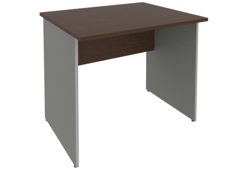Стол письменный, цвет венге + металлик