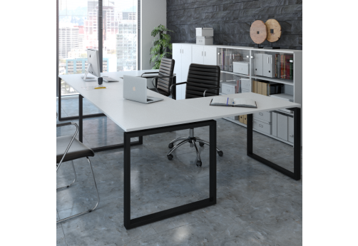 Бенч-система на 2 рабочих места Деко Опера, цвет белый