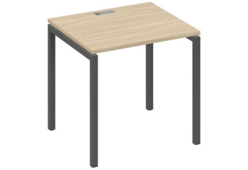 Стол письменный Мира Лофт, цвет дуб скандинавский + антрацит
