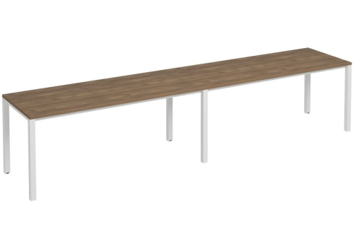 Рабочая станция (2х180) Прайм Металл 50, цвет шамони темный + белый